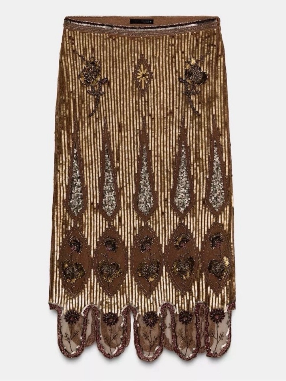 Zara COLLECTION LIMITED EDITION EMBROIDERED SKIRT